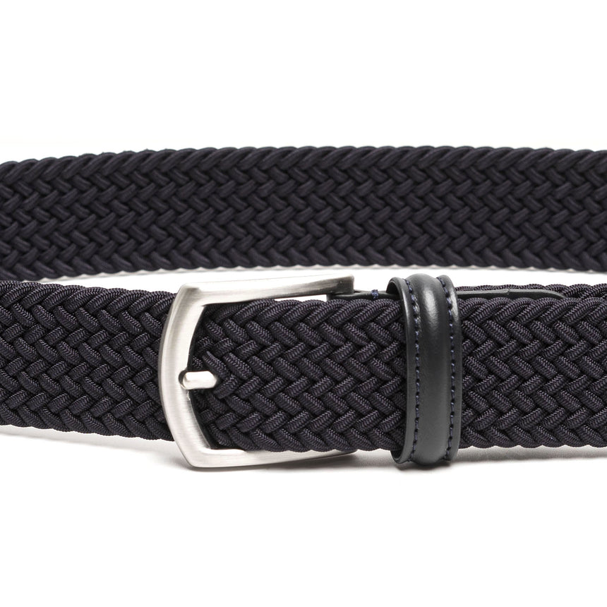 DARK BLUE WOVEN STRETCH BELT