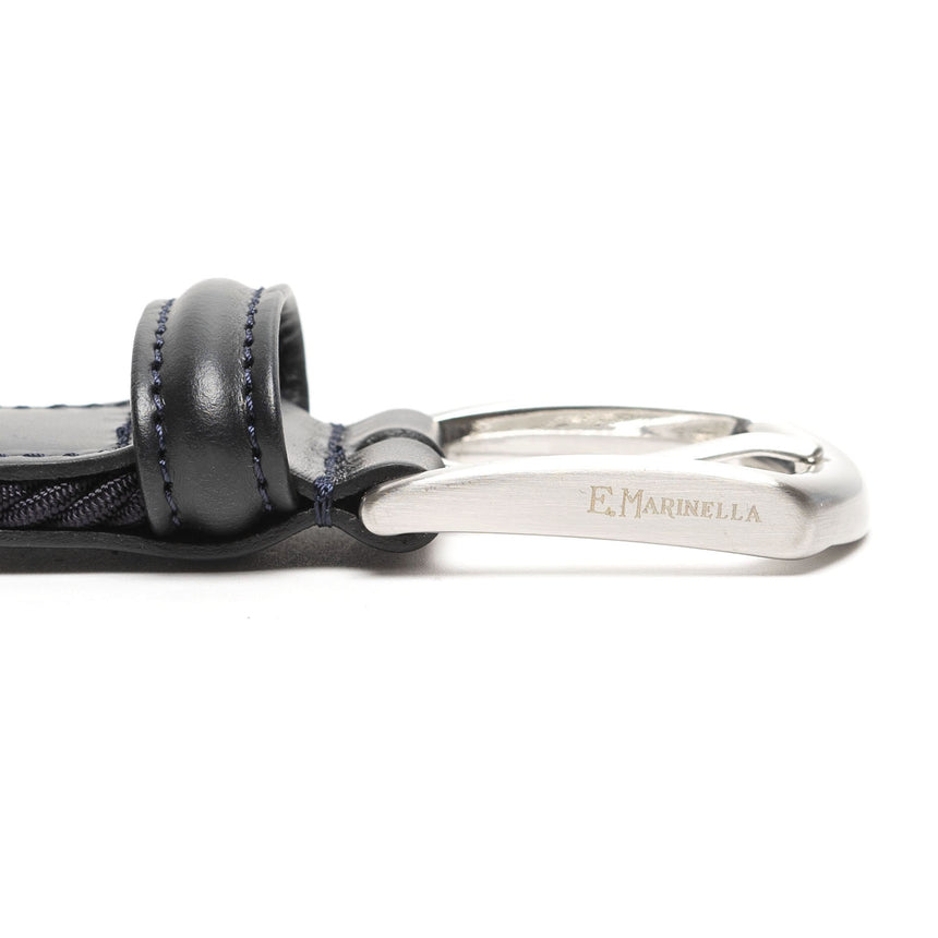 DARK BLUE WOVEN STRETCH BELT