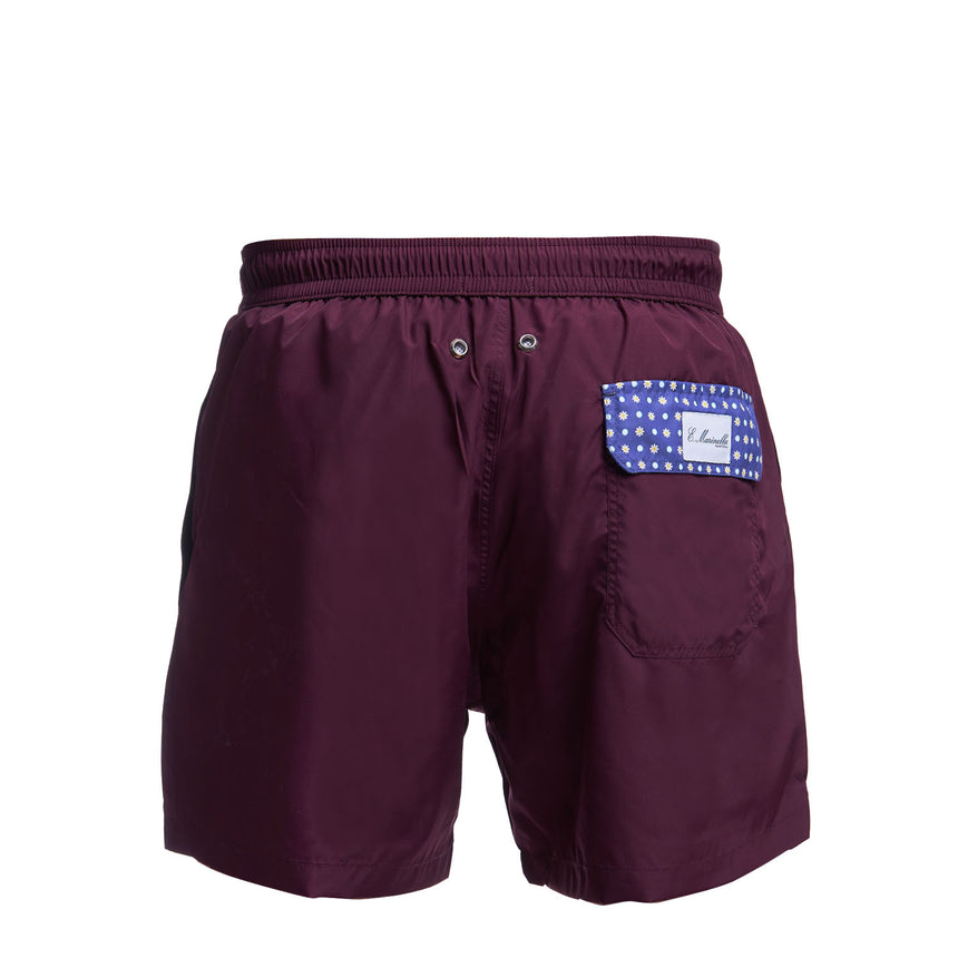 BURGUNDY SWIM SHORT
