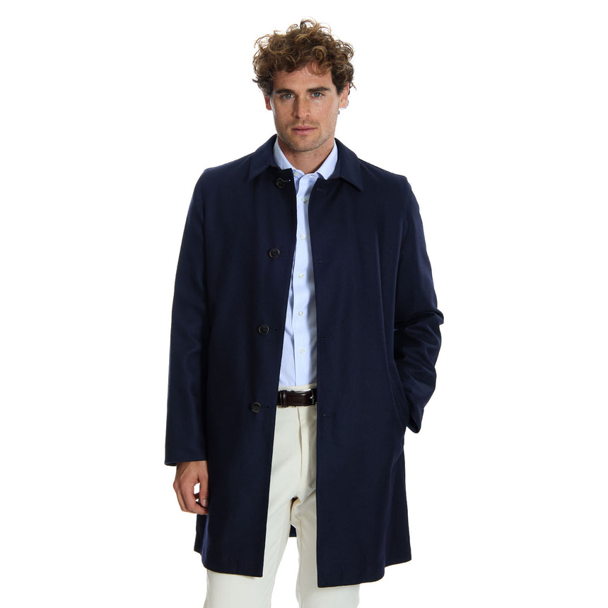 BLUE DOUBLE-FACED COAT