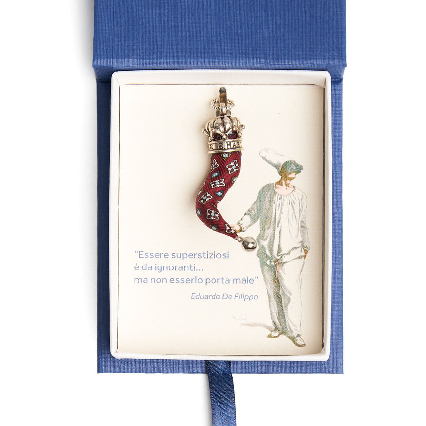 CORNETTO IN SETA BORDEAUX