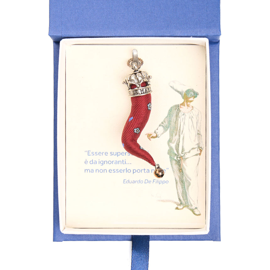 BURGUNDY GOOD-LUCK CHARM