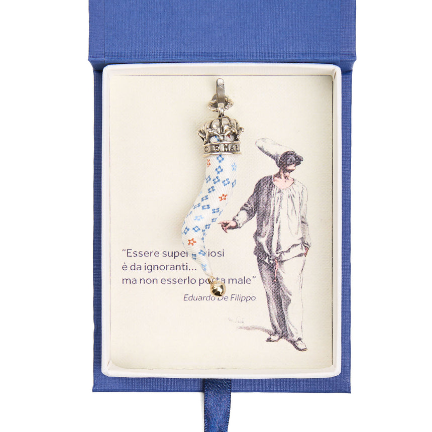 WHITE GOOD-LUCK CHARM