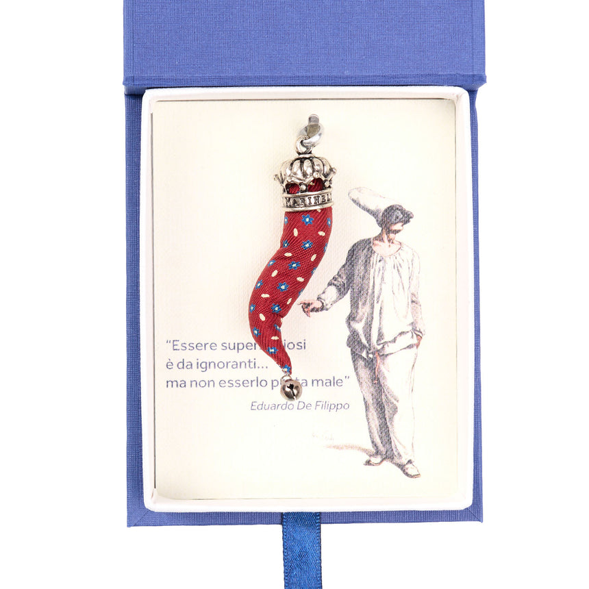 BURGUNDY GOOD-LUCK CHARM