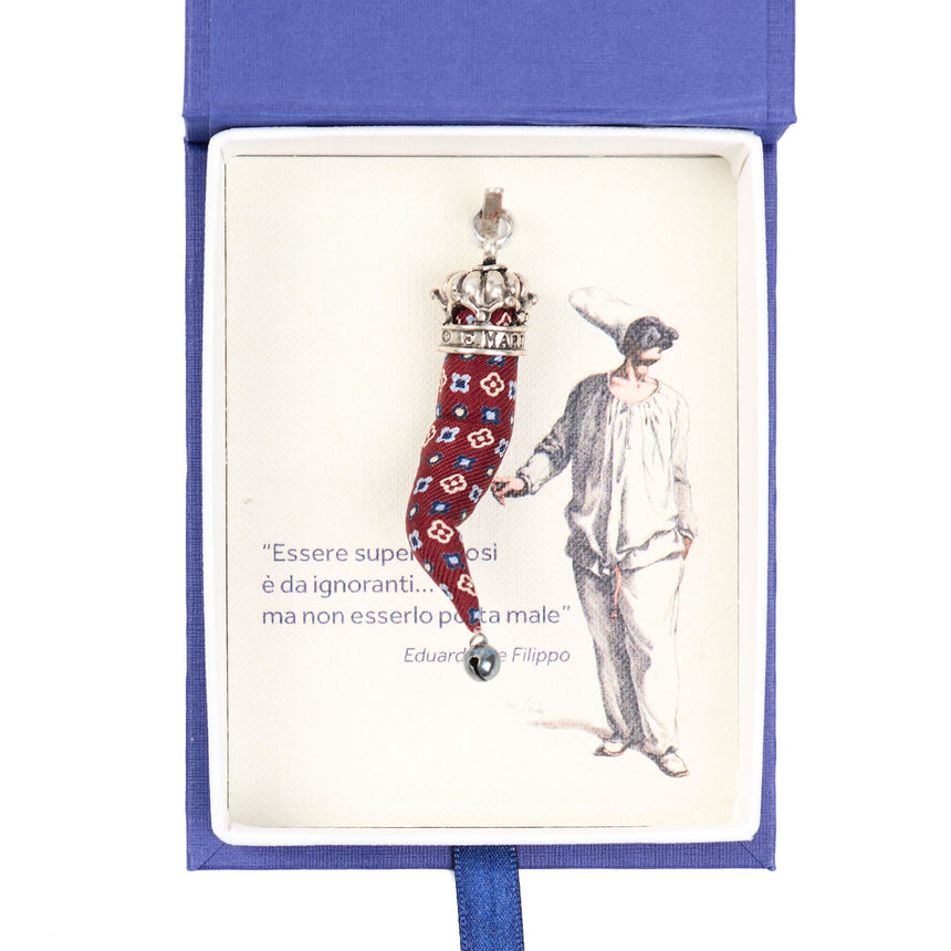 BURGUNDY GOOD-LUCK CHARM