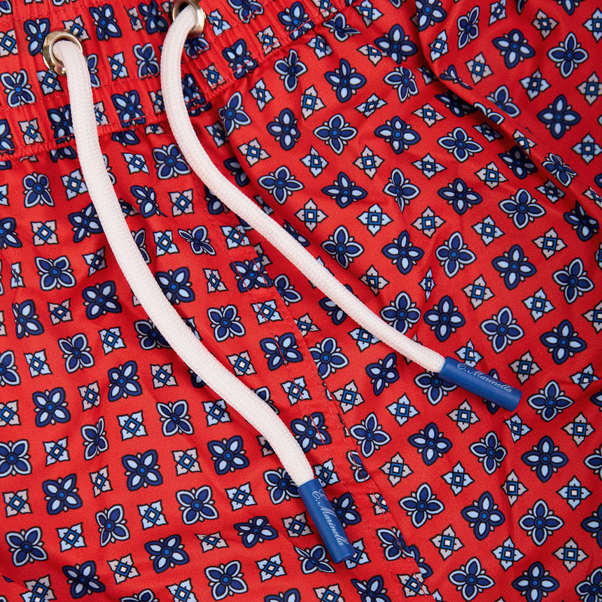 RED SWIM SHORT