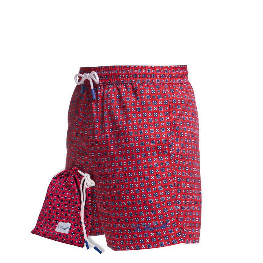RED SWIM SHORT
