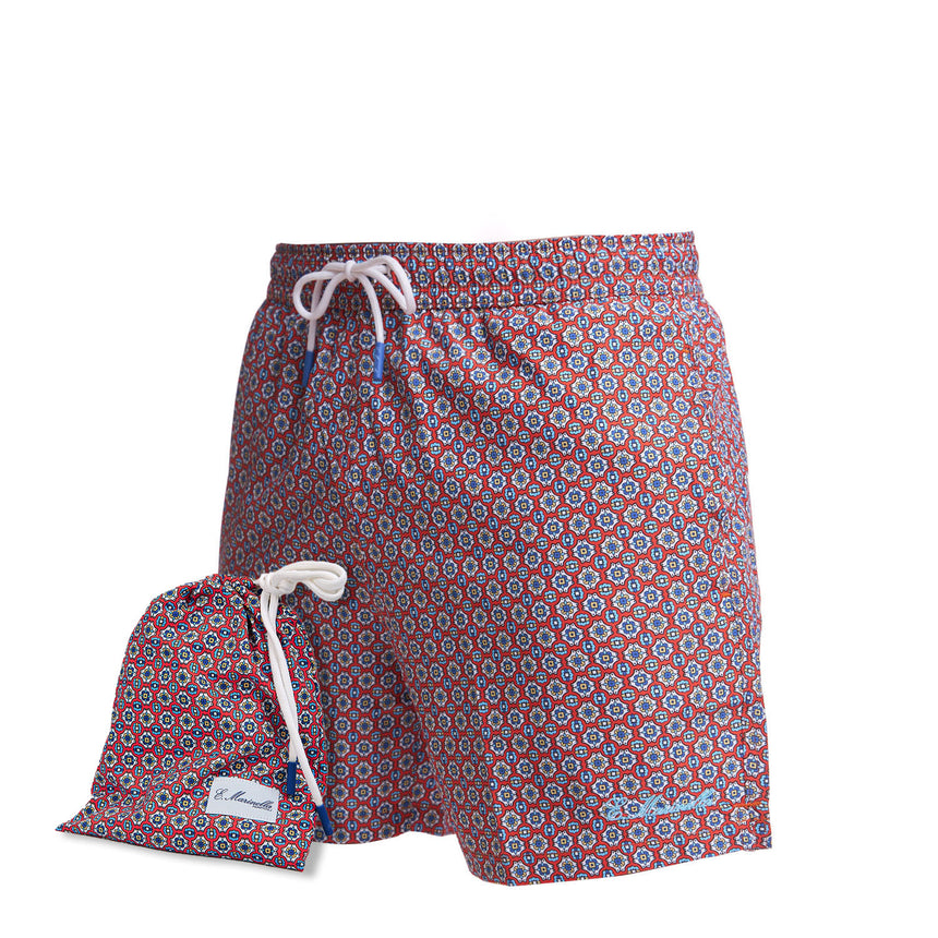 BURGUNDY SWIM SHORTS