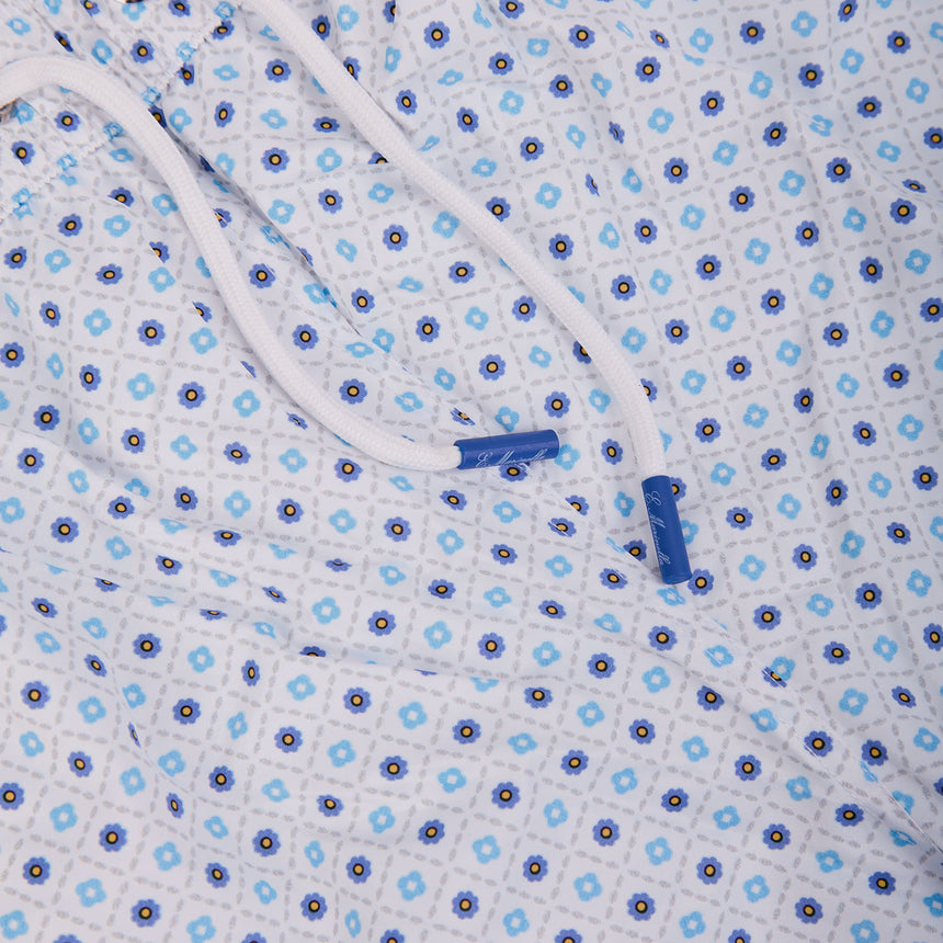 WHITE SWIM SHORTS