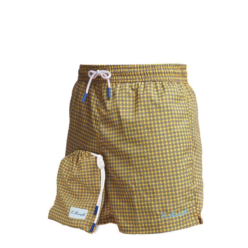 YELLOW SWIM SHORTS