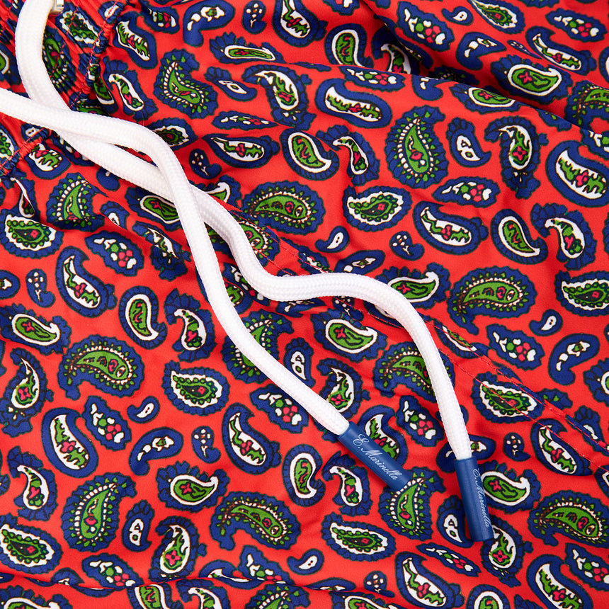 RED SWIM SHORTS