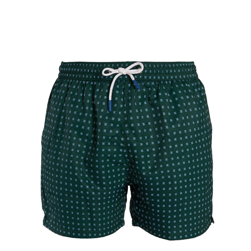 DARK GREEN SWIM SHORTS