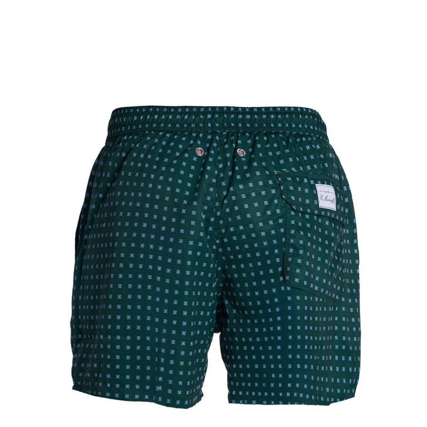 DARK GREEN SWIM SHORTS