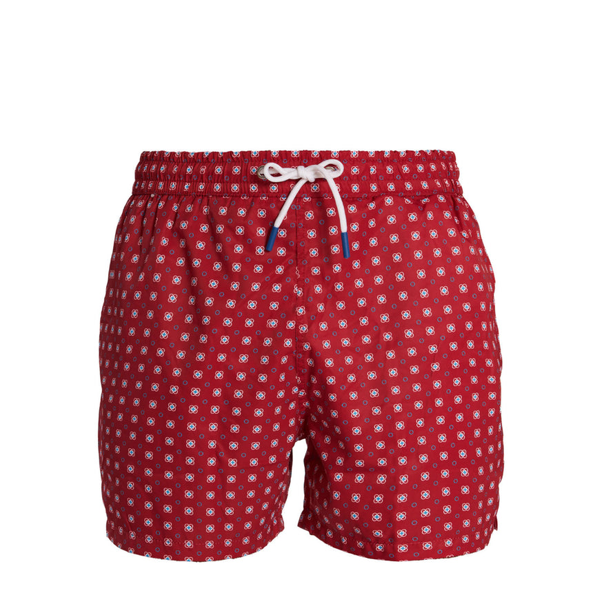 BURGUNDY SWIM SHORTS