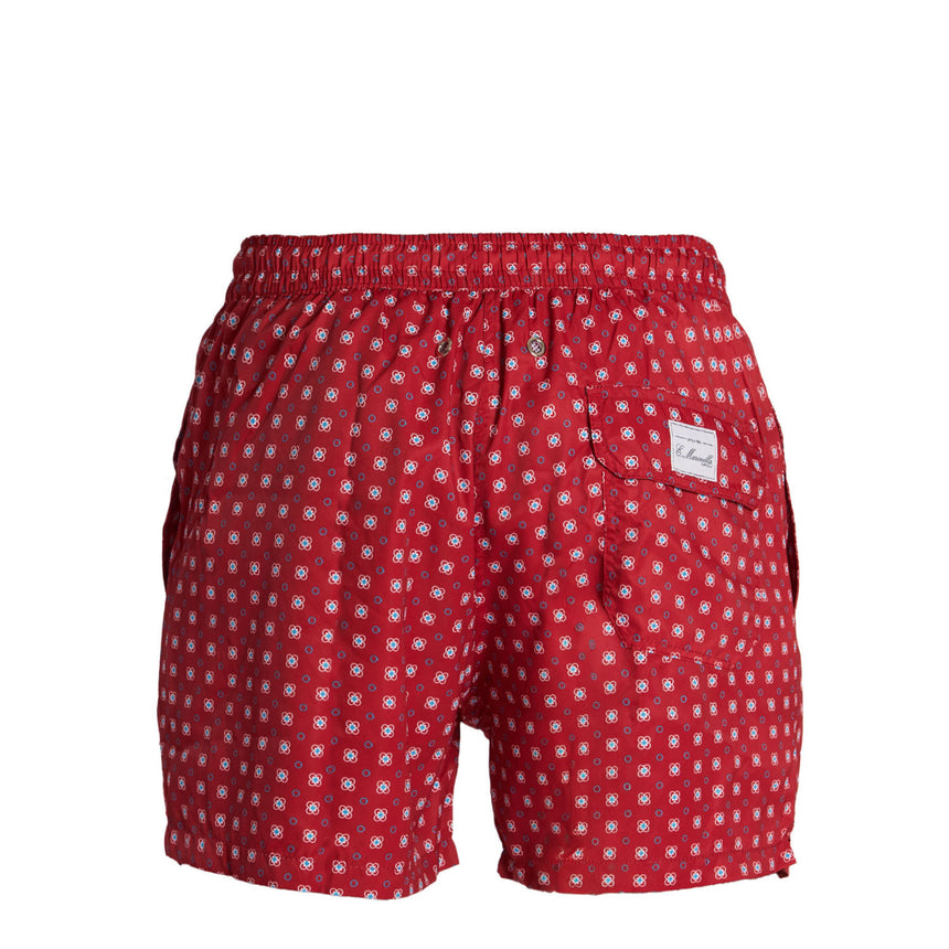 BURGUNDY SWIM SHORTS