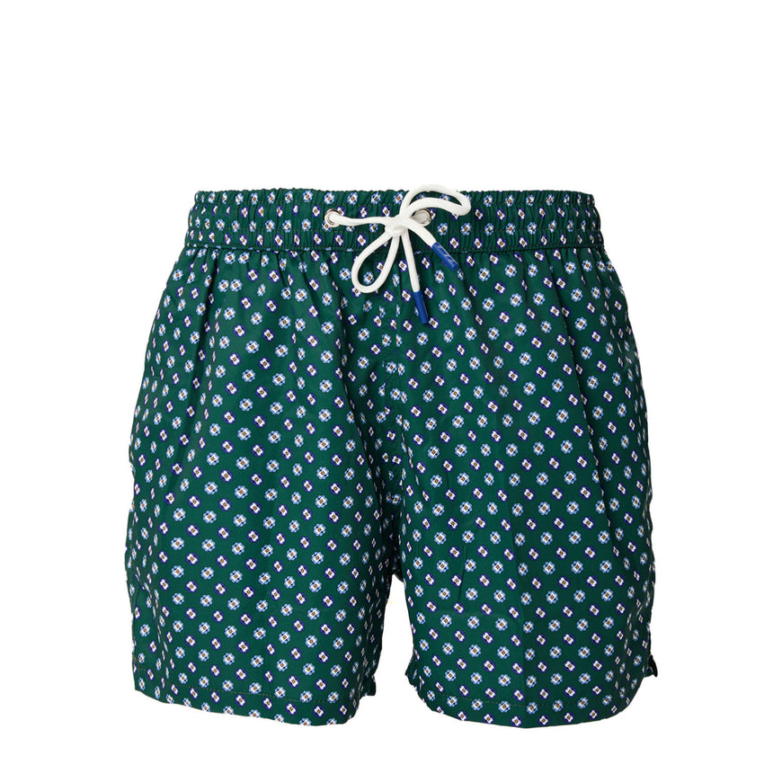 DARK GREEN SWIM SHORTS