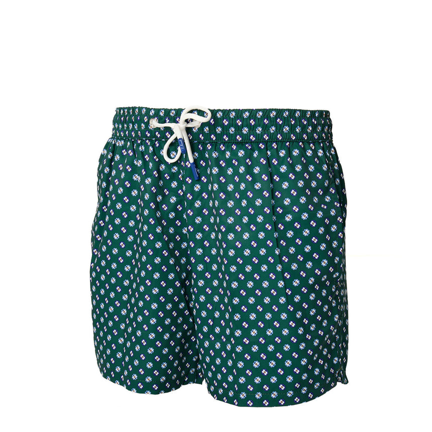 DARK GREEN SWIM SHORTS