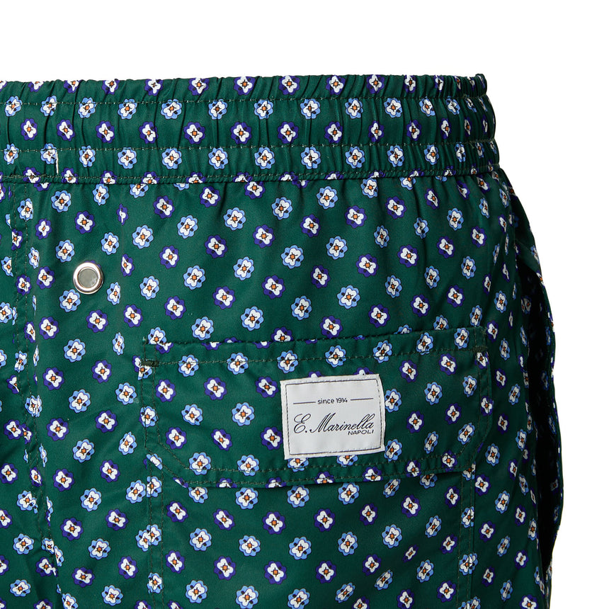 DARK GREEN SWIM SHORTS
