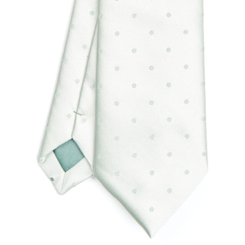 LIGHT GREEN CEREMONIAL SILK SATIN TIE