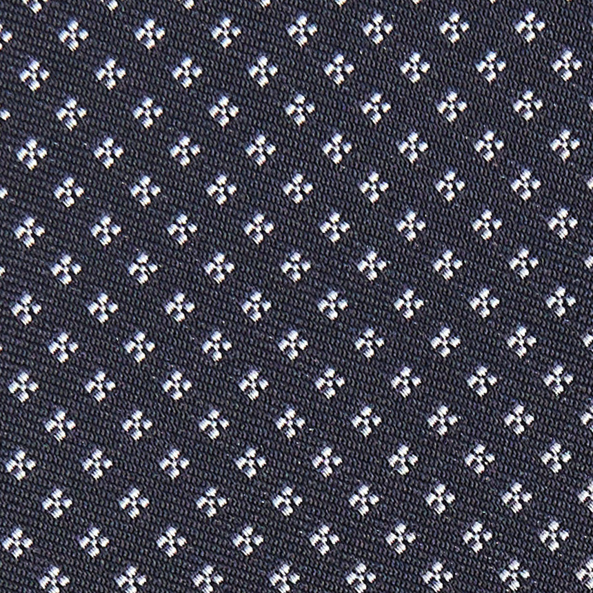 CRAVATTA CERIMONIA IN SETA JACQUARD BLU SCURO