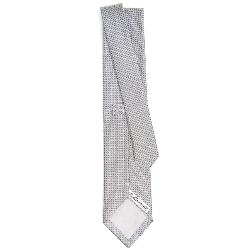 LIGHT GREY CEREMONIAL JACQUARD SILK TIE
