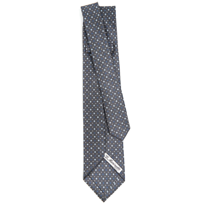 DARK GREY 5 FOLD SARTORIAL SILK TIE