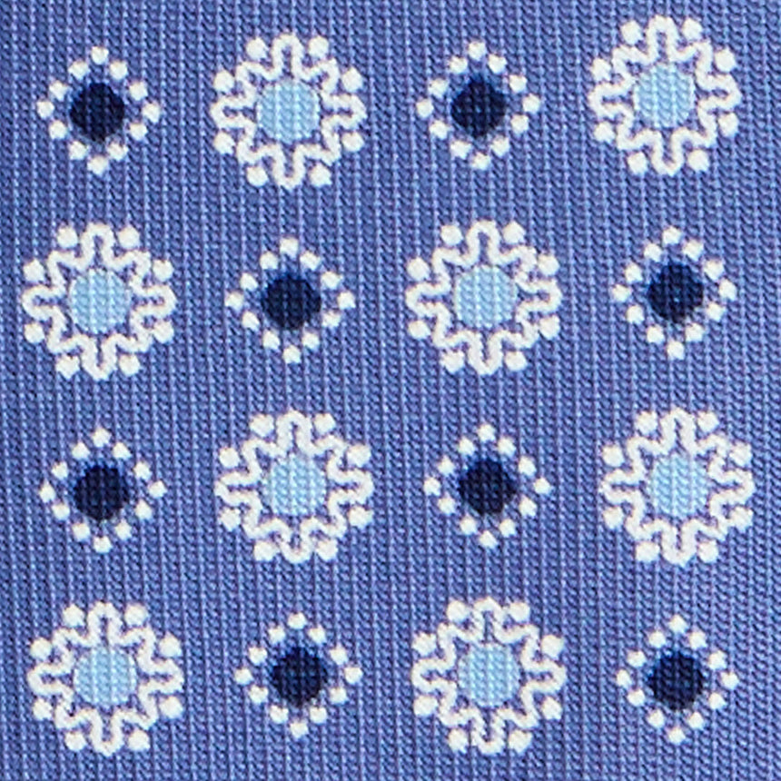 CRAVATTA SARTORIALE 5 PIEGHE IN SETA AZZURRO POLVERE