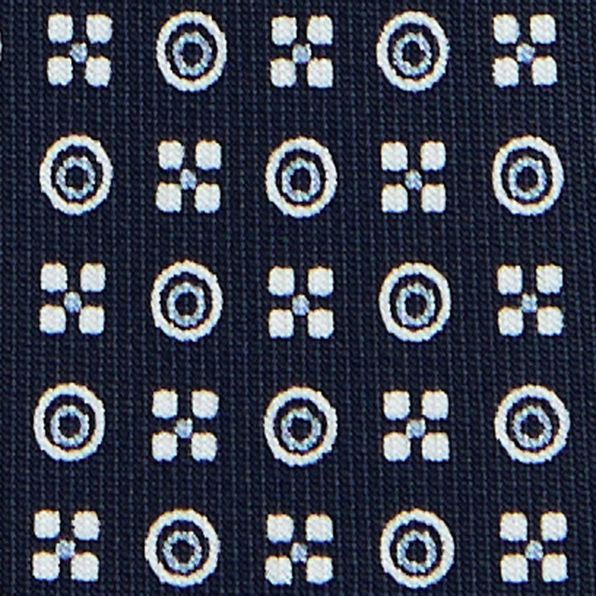 CRAVATTA SARTORIALE 5 PIEGHE IN SETA BLU SCURO