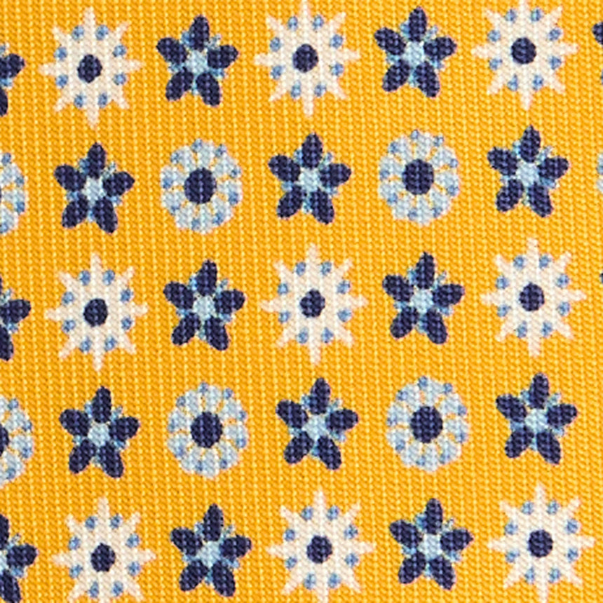 YELLOW 5 FOLD SARTORIAL SILK TIE