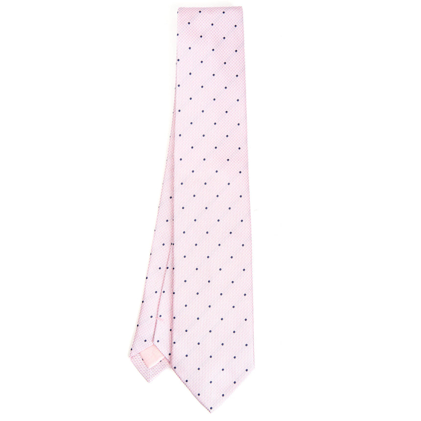 PINK CEREMONIAL JACQUARD SILK TIE