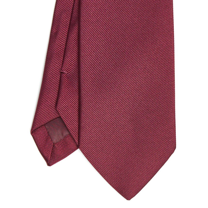 CRAVATTA SARTORIALE SETA JACQUARD BORDEAUX
