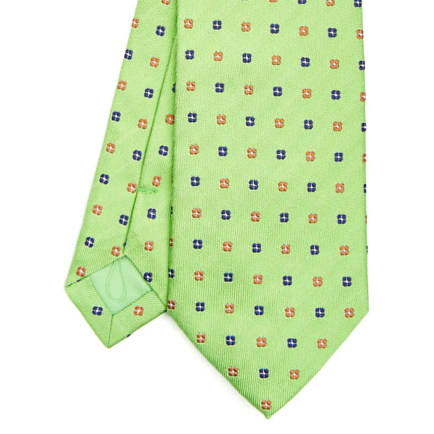 LIGHT GREEN SARTORIAL JACQUARD SILK TIE