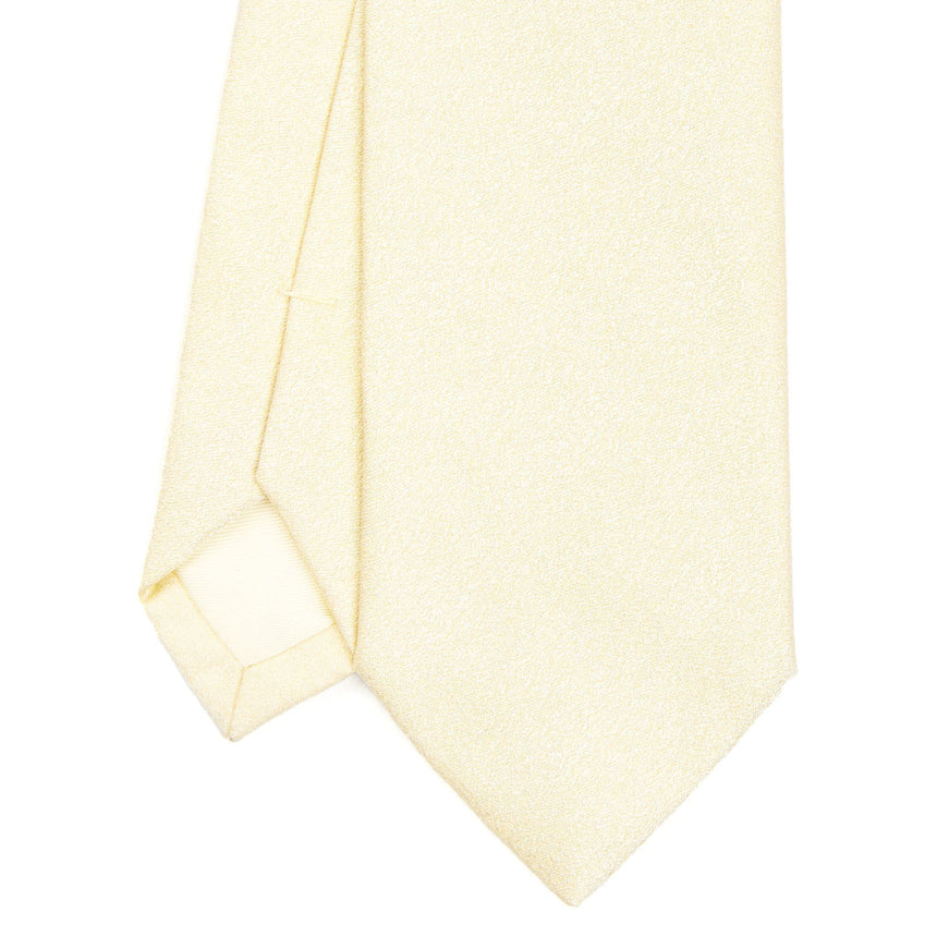 LIGHT YELLOW CEREMONIAL SILK SATIN TIE