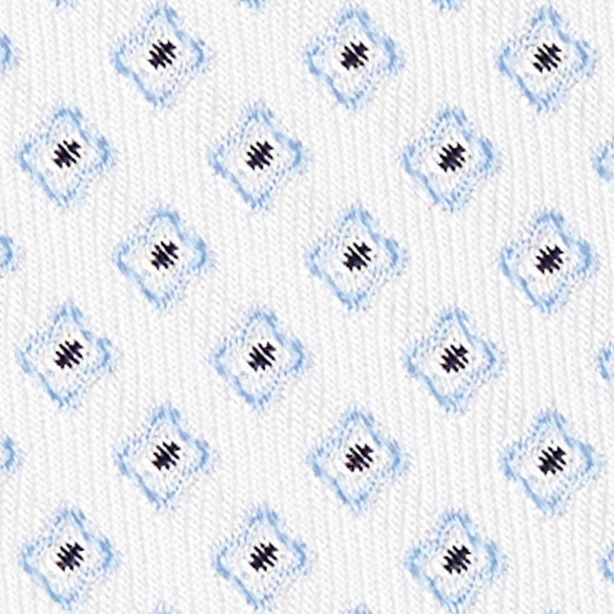 WHITE SARTORIAL JACQUARD SILK TIE