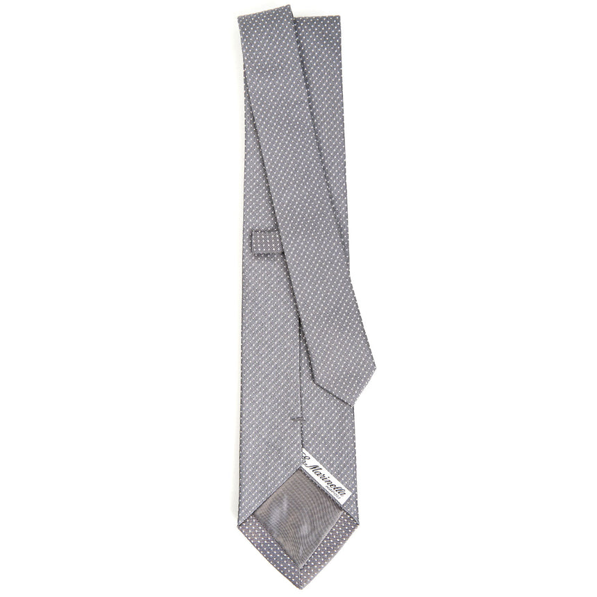 DARK GREY CEREMONIAL JACQUARD SILK TIE