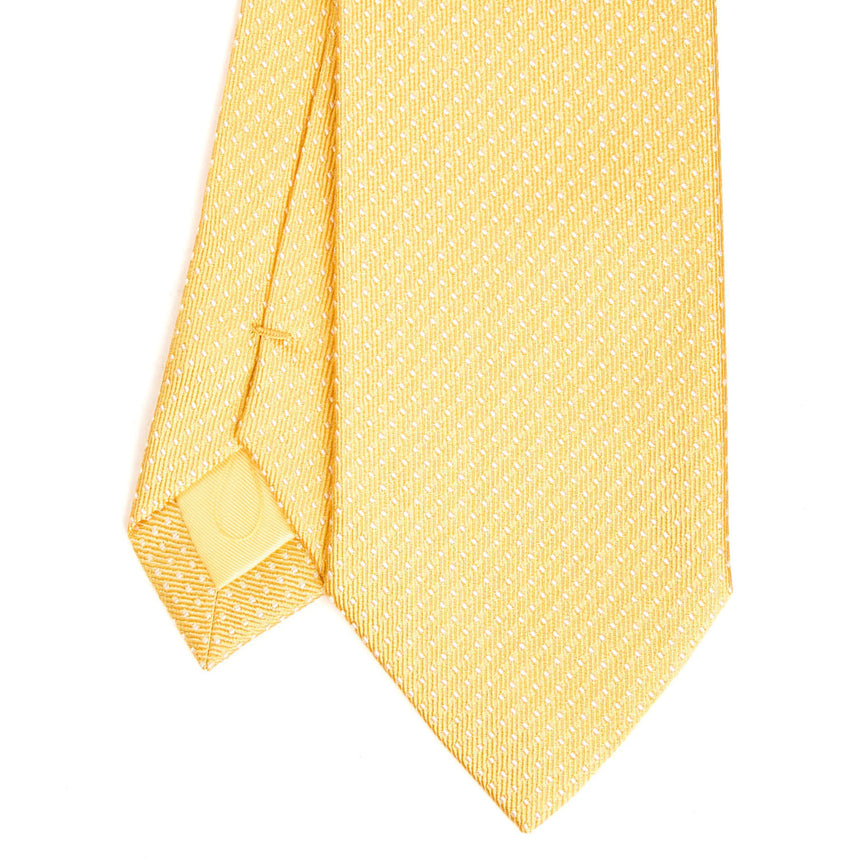 YELLOW CEREMONIAL JACQUARD SILK TIE