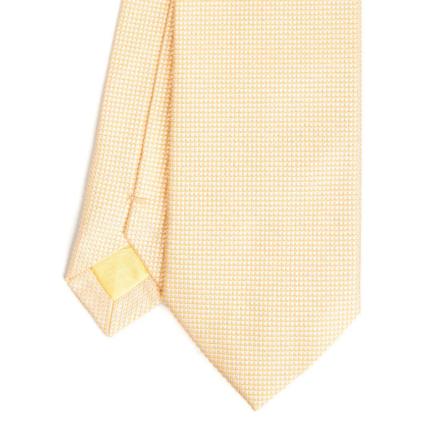 YELLOW CEREMONIAL JACQUARD SILK TIE