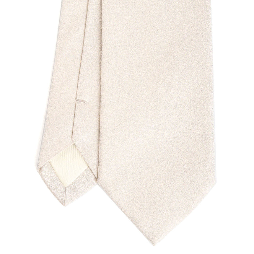 LIGHT GREY CEREMONIAL SILK SATIN TIE