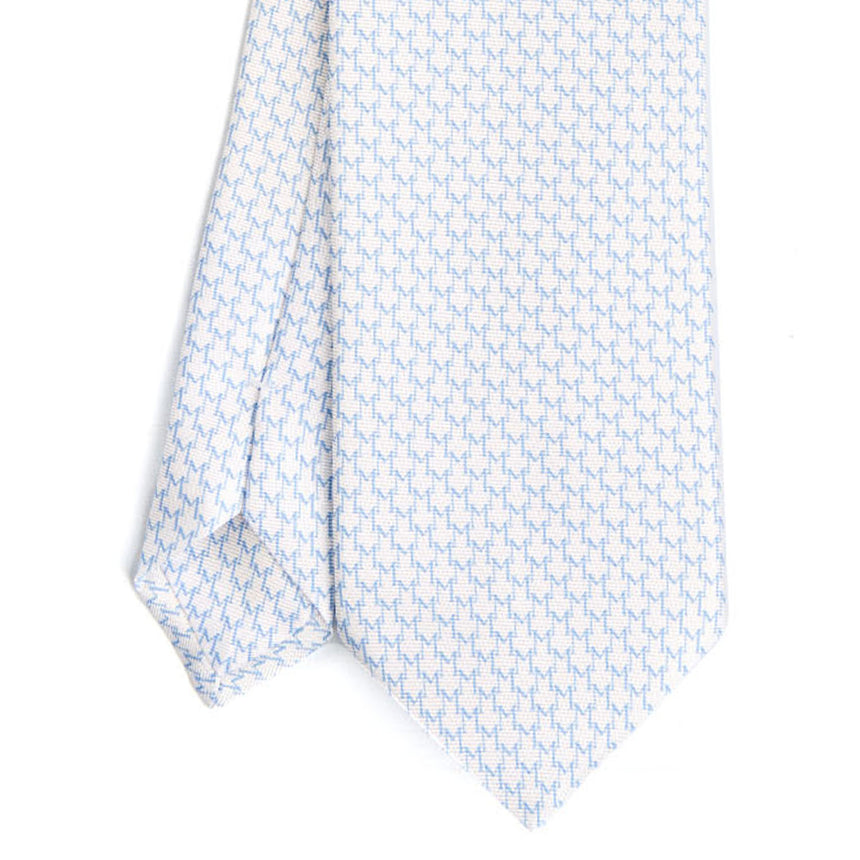 WHITE SARTORIAL CLASSIC SILK TIE