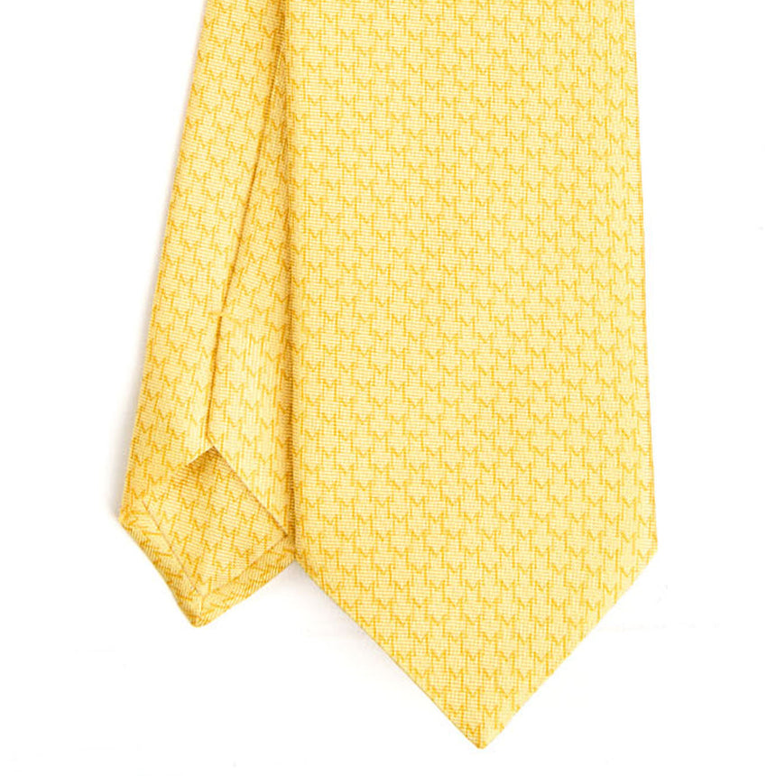 YELLOW SARTORIAL CLASSIC SILK TIE