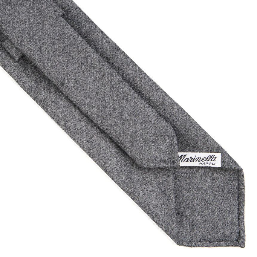 LIGHT GREY CLASSIC UNLINED WOOL TIE