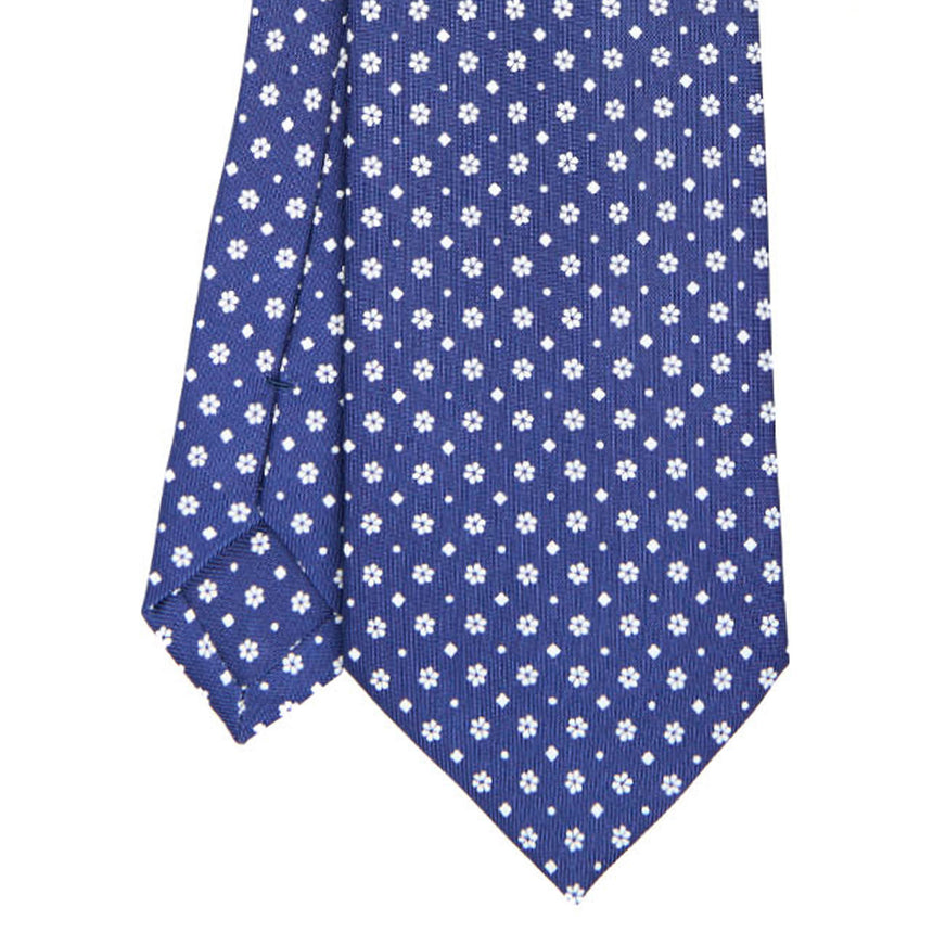 CRAVATTA SARTORIALE CLASSICA IN SETA BLU SCURO