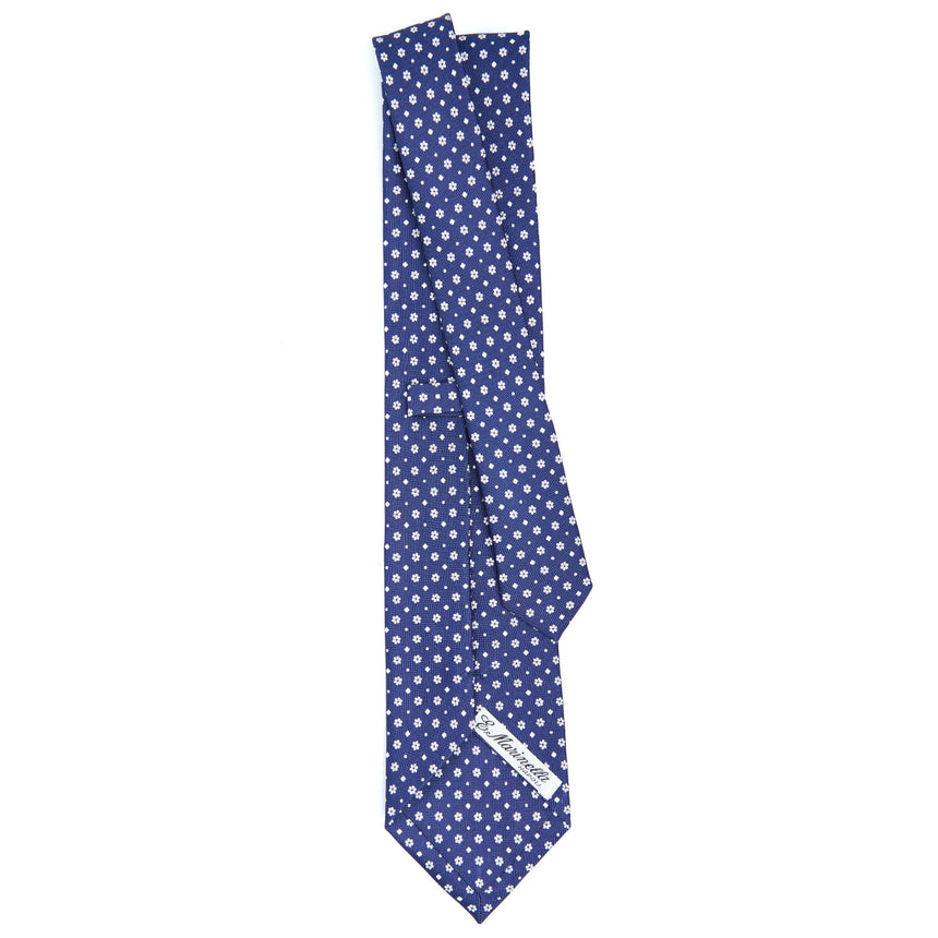 CRAVATTA SARTORIALE CLASSICA IN SETA BLU SCURO