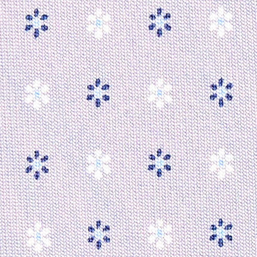 CRAVATTA SARTORIALE IN SETA STAMPATA GRIGIO CHIARO