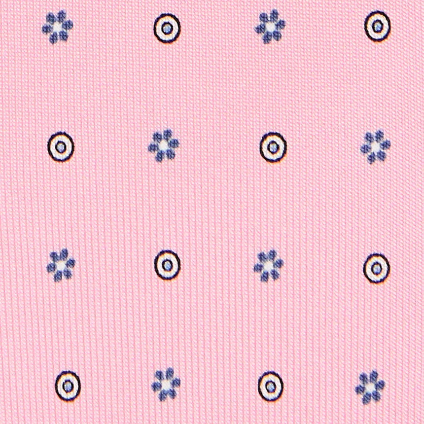 PINK SARTORIAL 7 CM PRINTED SILK TIE
