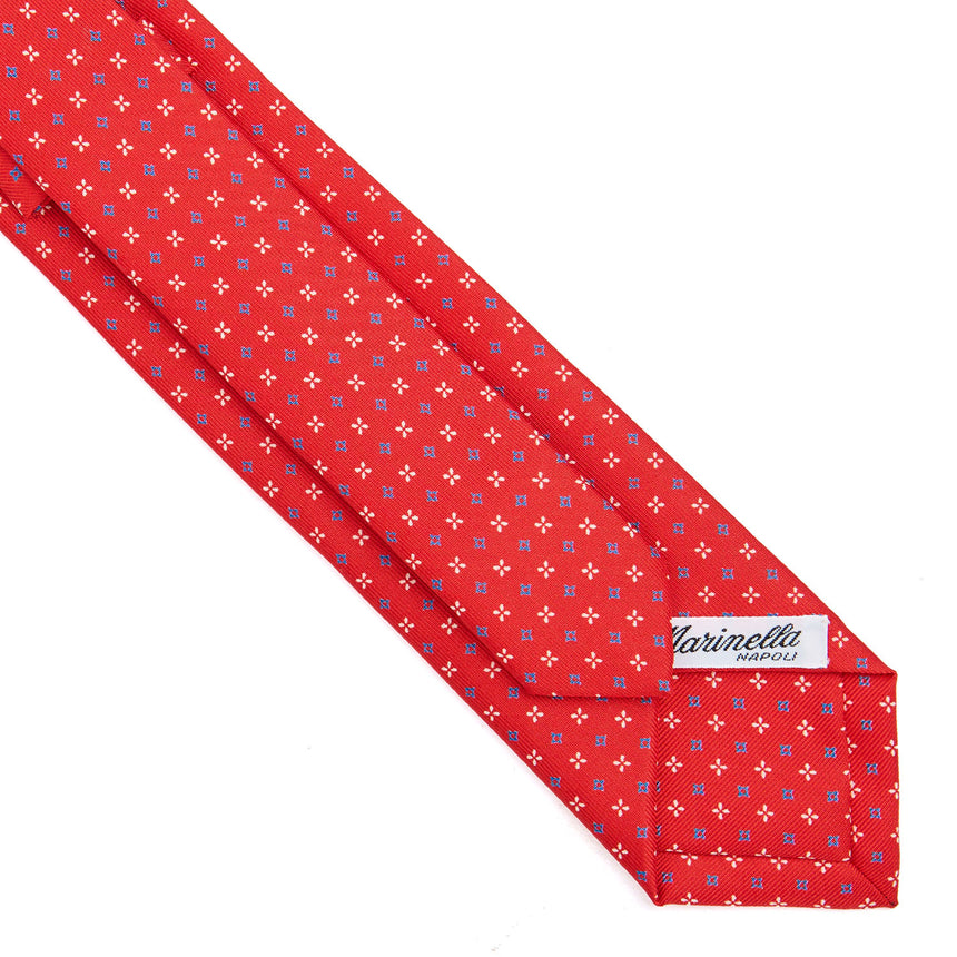 RED SARTORIAL 7 CM PRINTED SILK TIE