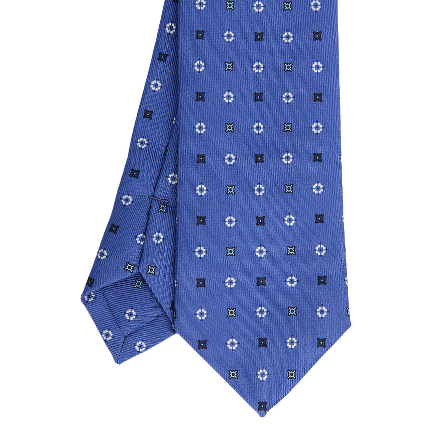 CRAVATTA SARTORIALE 7 CM IN SETA AZZURRO POLVERE