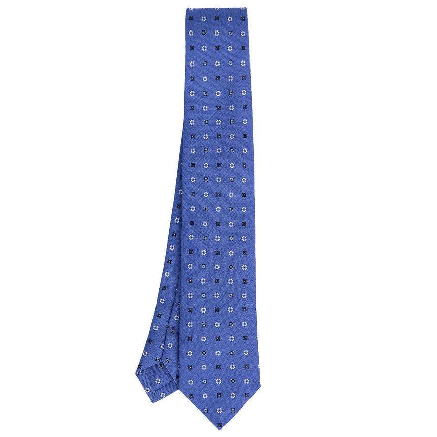 CRAVATTA SARTORIALE 7 CM IN SETA AZZURRO POLVERE