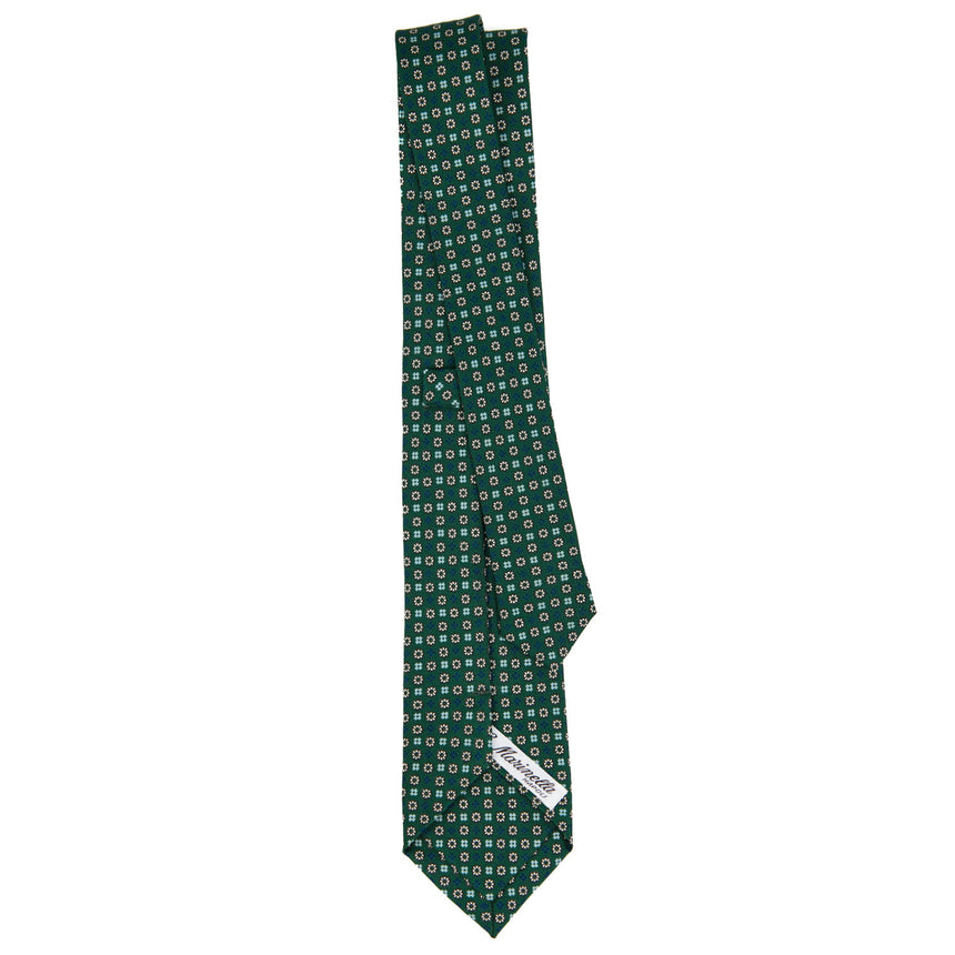 GREEN SARTORIAL 7 CM PRINTED SILK TIE