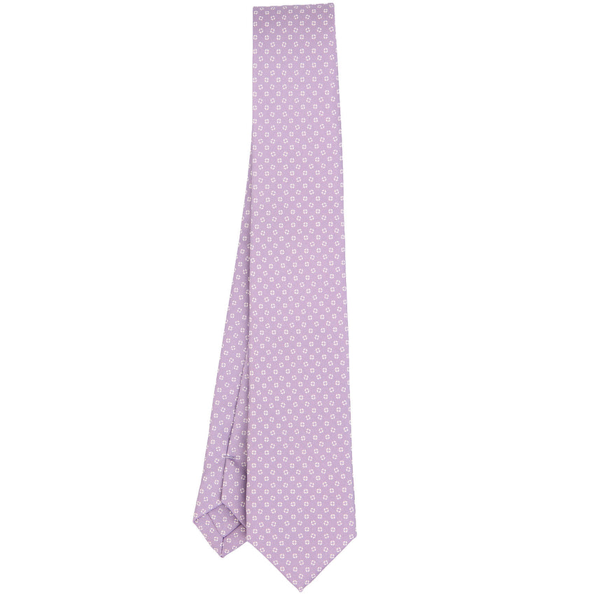 LILAC SARTORIAL 7 CM PRINTED SILK TIE